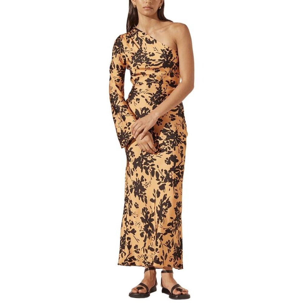 Shona Joy Womens  Solare One Shoulder Midi Dress